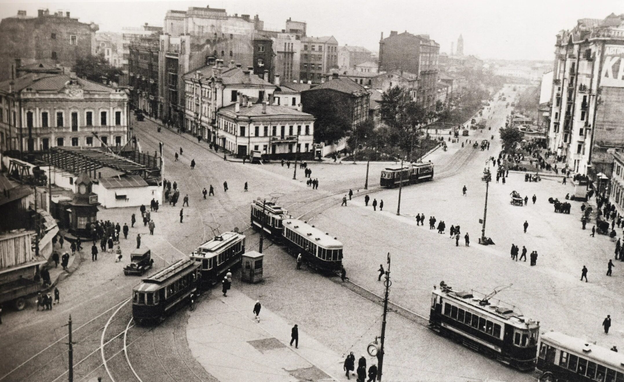 Площадь красные ворота в Москве. Старая Москва Наума Грановского. Фото Грановского Москва Наума. Москва 1934 года