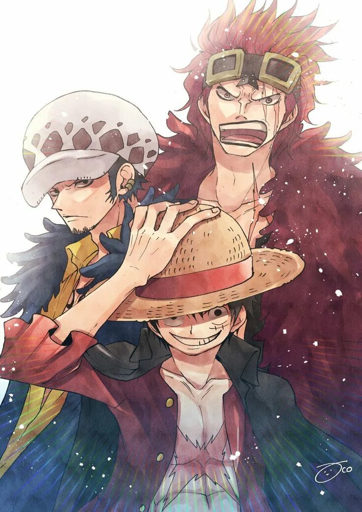 Кид луффи. Луффи ЛО И КИД. КИД И Луффи. Luffy Law Kid.