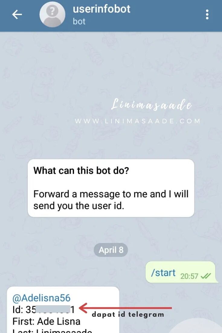 Telegram user id