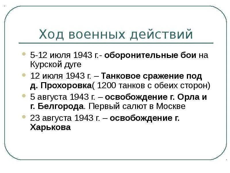 Ход действий 7 букв. Ход Курской битвы. Хронология событий Курской битвы. Главные этапы Курской битвы. Хронологическая таблица Курской битвы.