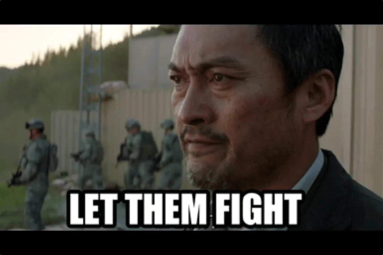 Let them have been. Let them fight. пусть сражаются. пусть они дерутся. пусть они сражаются мем.