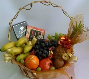Корзина с фруктами в подарок учителю
