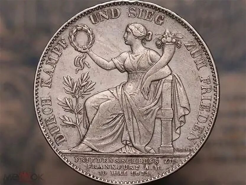 1 талер 1871 победный. 1 талер 1871 победный. Победный талер 1871. Союзный талер 1871. 1 талер саксония 1871.