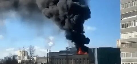 Горит пожар в москве