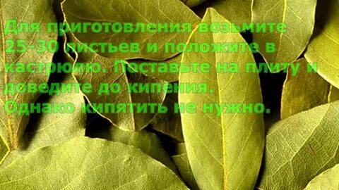 Ингаляции с лавровым листом
