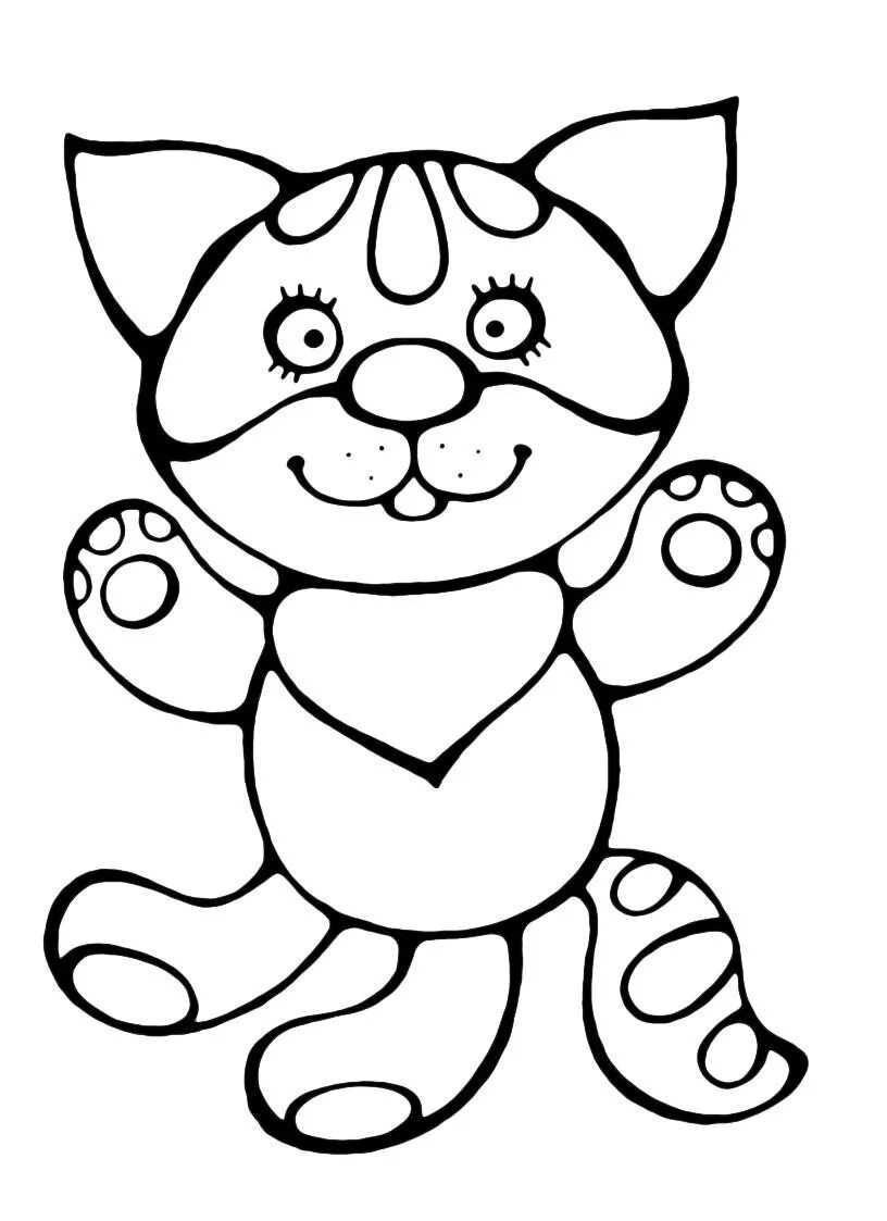Рисунки для 6 лет. Игрушка кошка раскраска. Раскраски крупные. Кот раскраска для малышей. Раскраски игрушка кот.