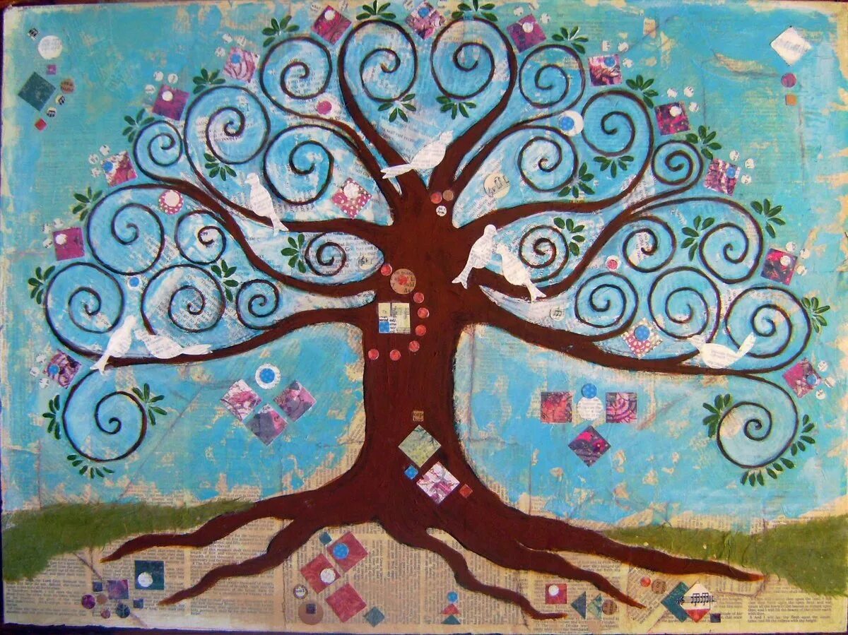 Чудо дерево Древо жизни. "Tree of Life" ("дерево жизни") by degree. Рисование древа жизни.