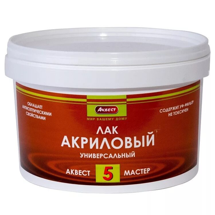 Купить лак в новосибирске. Аквест 5 лак акриловый. Лак акриловый бесцветный Аквест 5. Лак акриловый полуглянцевый универсальный Аквест. Лак защитно-декоративный акриловый Аквест 5 мастер бесцветный 2 кг.