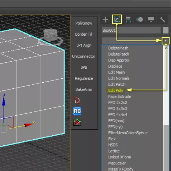 3d max объединить. Edit poly 3d max. модификатор edit poly в 3ds max. edit poly 3d max команды. модификатор ffd 4x4x4 3d max.