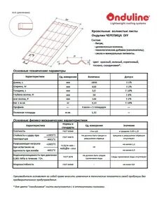 Крыша лист размер