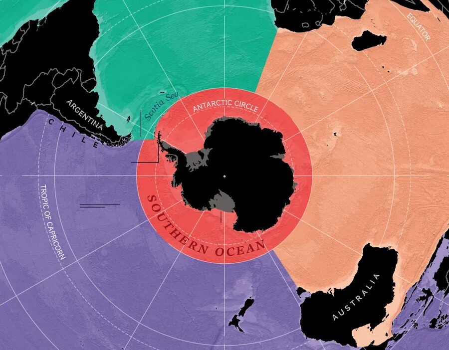 География южного океана. Южный океан. Границы Южного океана. Южный океан пятый океан земли. Южный океан на карте.
