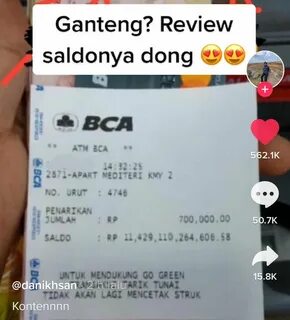 Viral Seorang Lelaki Pamer Saldo ATM Rp11 triliun di TikTok, Netizen: Mas, ...