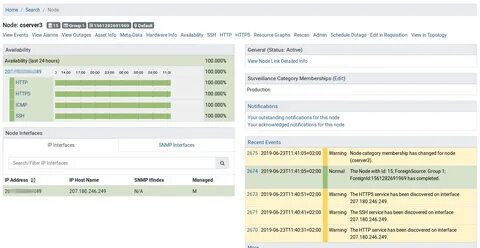 Node warnings