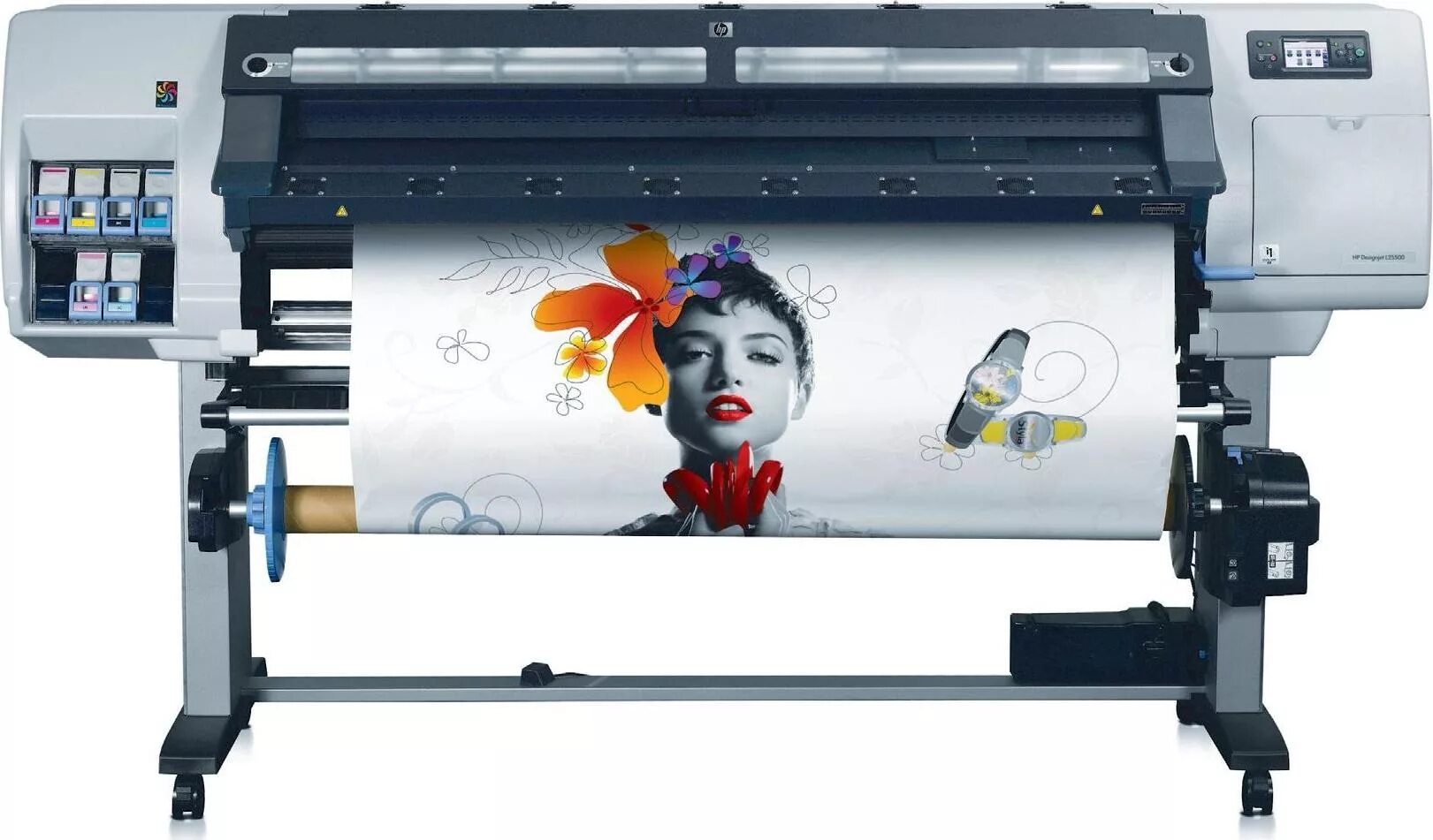 Плоттер печатает. Designjet l25500 60. плоттер incjetplotter.