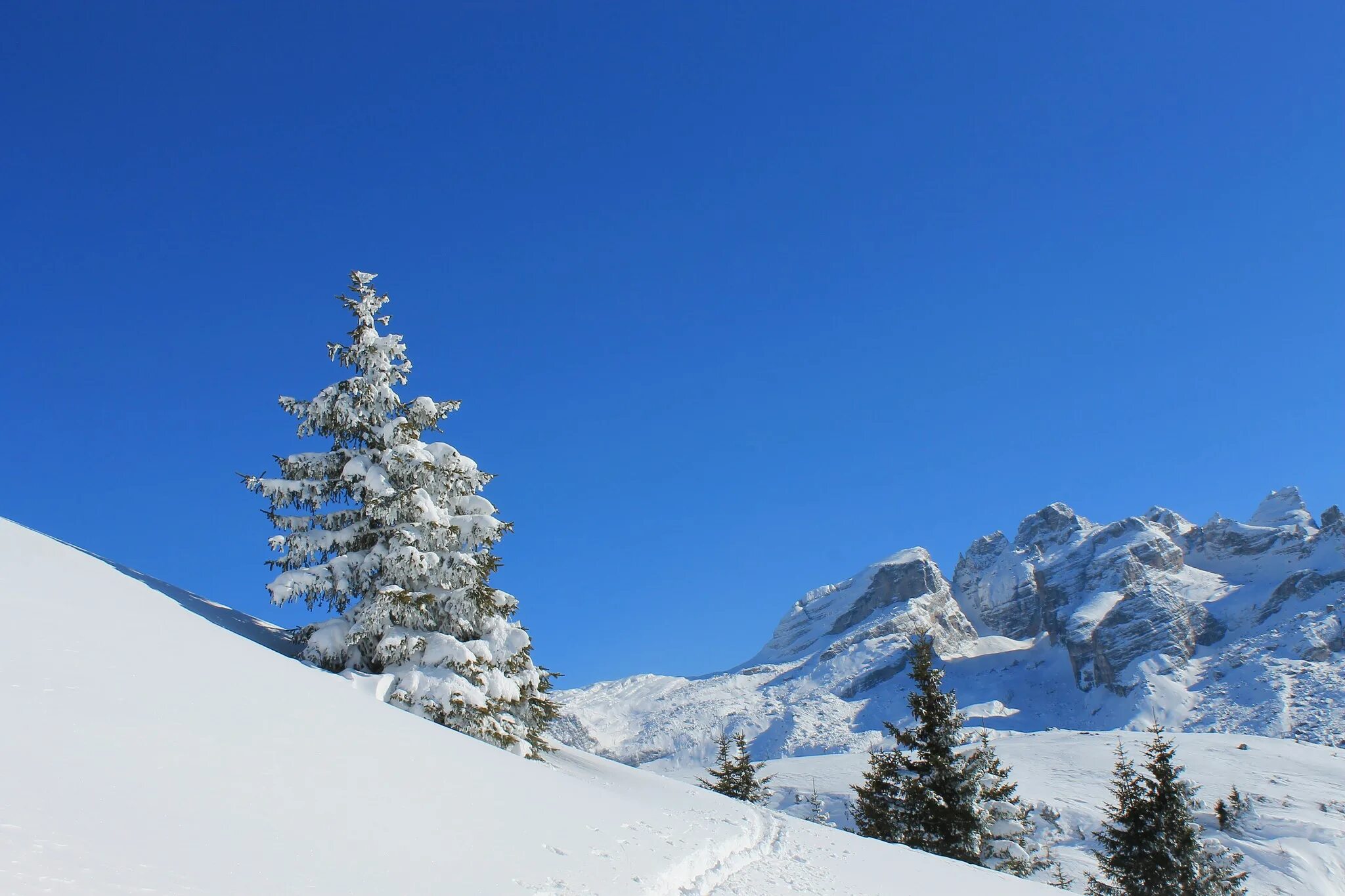 Snow sky