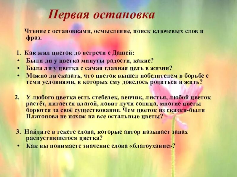 Цветок на земле вопросы по содержанию произведения. Вопросы по рассказу неизвестный цветок. Вопросы по произведению неизвестный цветок. План неизвестный цветок. Вопросы по сказке неизвестный цветок.