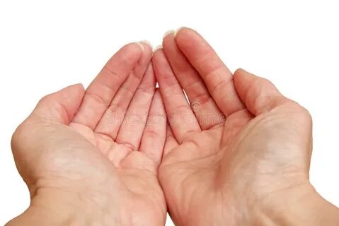 Cupped hands