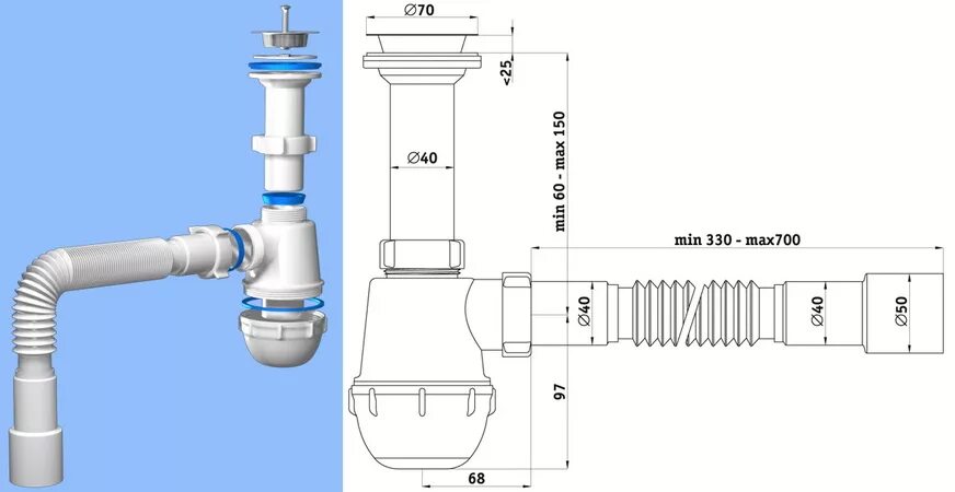 Гофра для сифона мойки. Сифон Ани с0110. Сифон для раковины MCALPINE whb1-40. Сифон 1 1/2 40. Трубный сифон MCALPINE 1 1/2"х40 мм полипропилен.