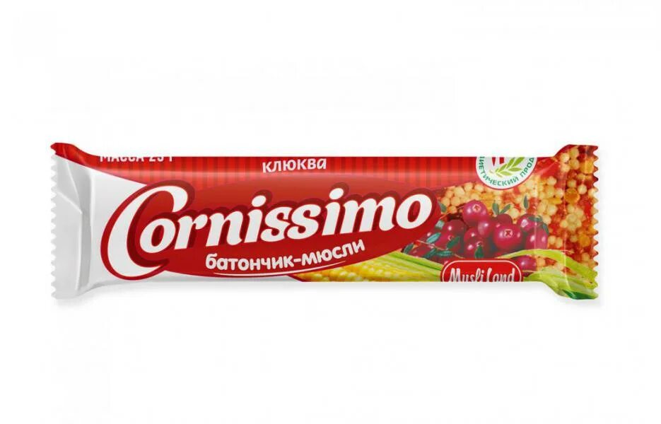 Батончик мюсли Cornissimo. Батончик-мюсли Cornissimo клюква. Мюсли в белой глазури. Мюсли батончик с прослойкой.