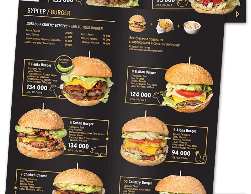 100 menu