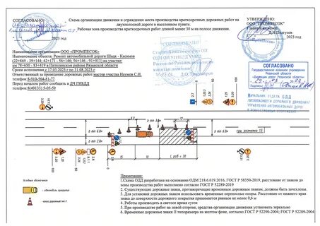 Заключение дорожных работ