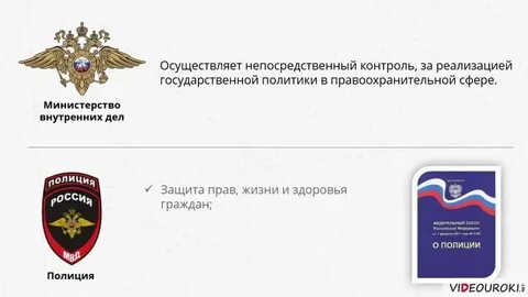 Государственное управление правоохранительной сферой