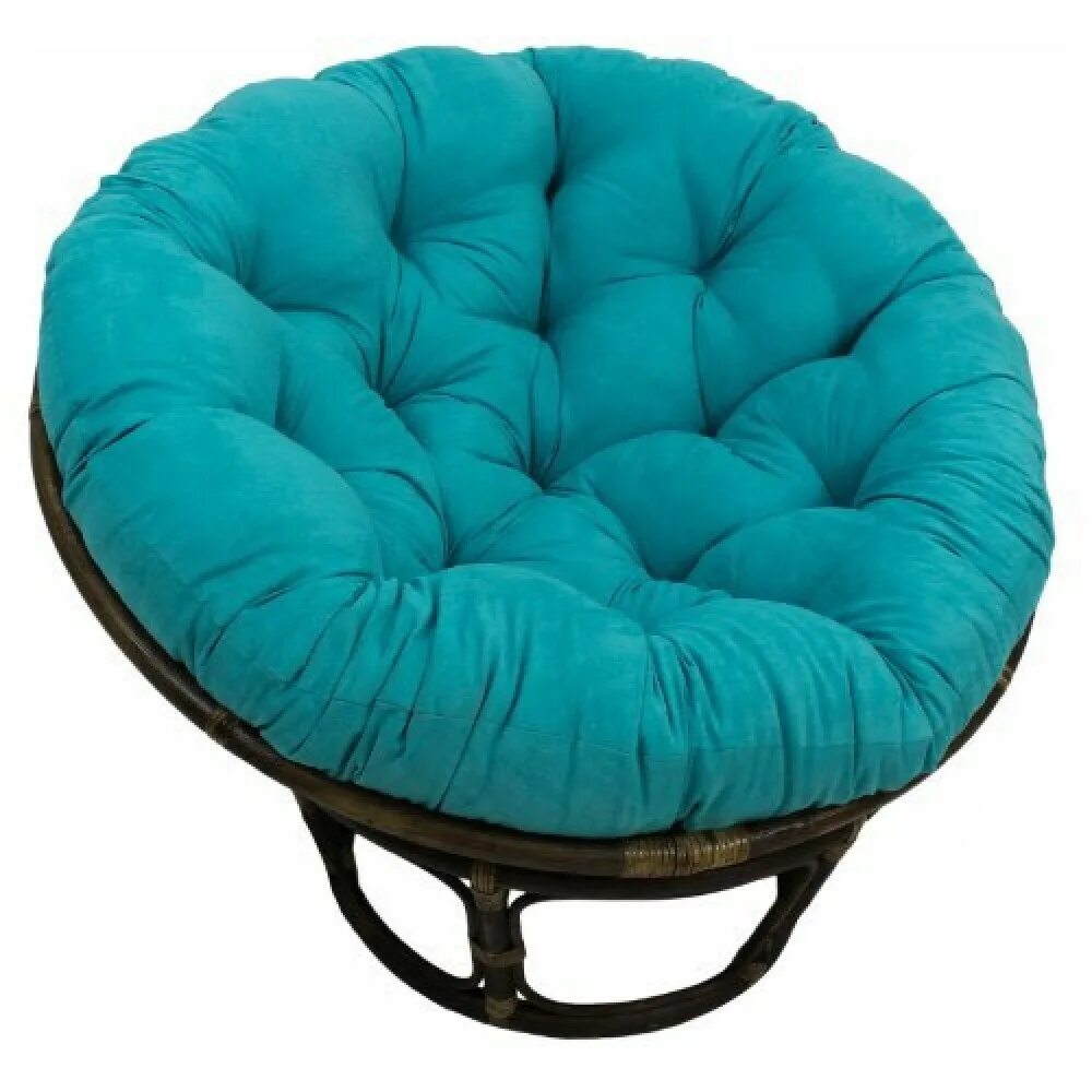 Бирюзовые подушки на стулья. Подушка Papasan. Подушка Папасан из ротанга. Кресло бамбук Папасан. Папасан стандарт.