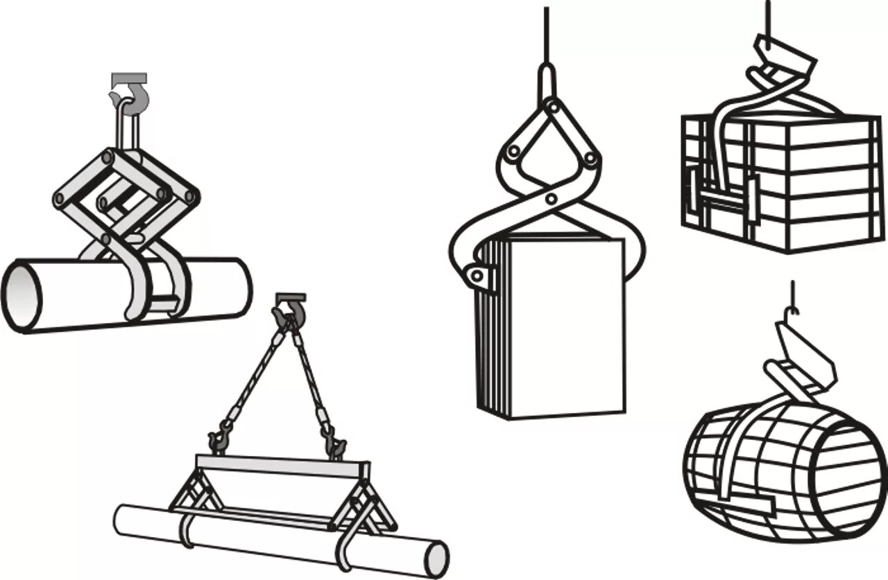 Грузозахватные приспособления для кранов схемы. Грузозахватное приспособление 3сэс14. Строповка трактора МТЗ 82. Клещевые грузозахватные устройства схема.