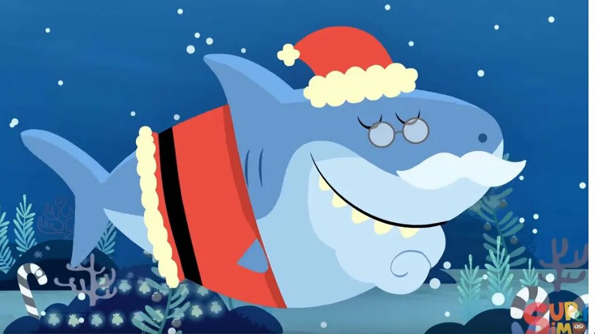 Super simple songs baby shark. Christmas Baby Shark. Merry Christmas Baby Shark. Baby Shark аватарка ь\трека. Baby Shark super simple Songs.