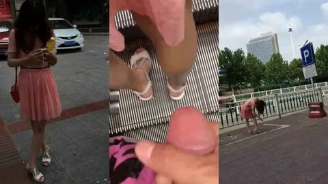 Une jeune fille en profite Un shooting de rue talentueux, un escalator pulv...