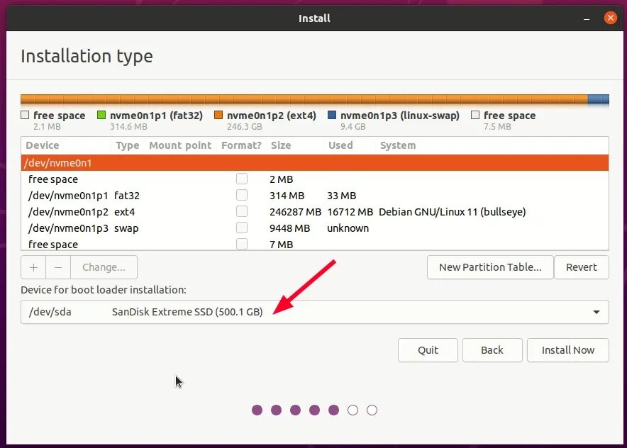 Установка linux на ssd. Linux usb install.