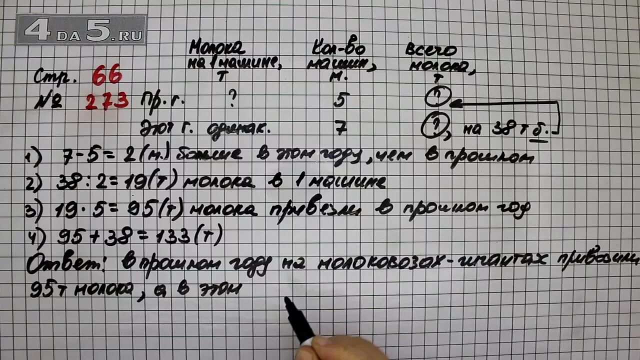 Математика 4 класс 2 часть упражнение 273