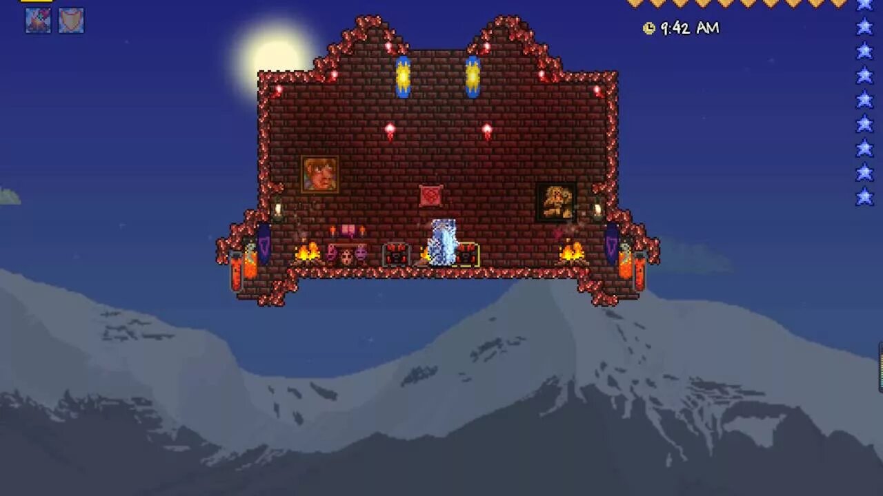 Призывалка луны террария. Храм кровавой Луны террария. Terraria Кровавая Луна. Террария мини босс кровавой Луны. Зоолог террария Кровавая Луна.