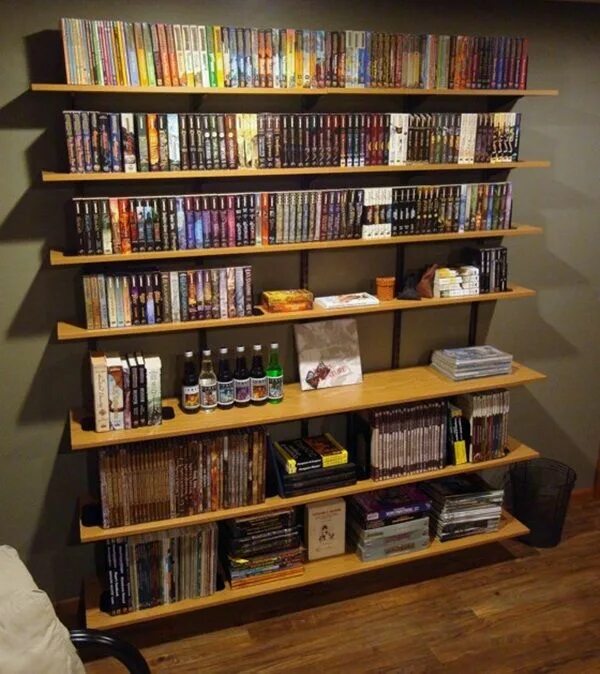 There is a book on the shelf