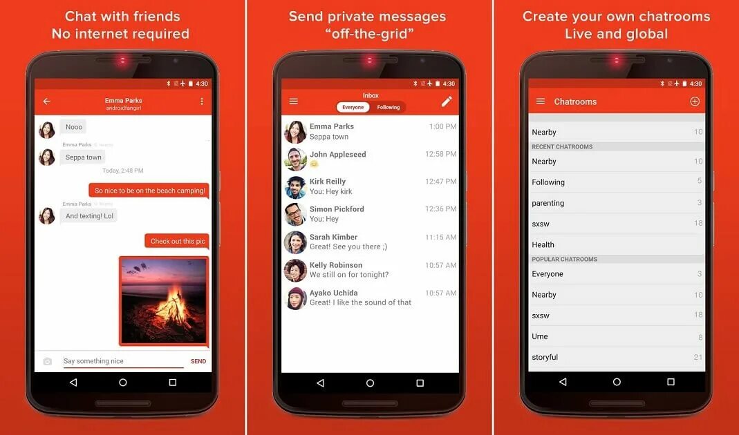 Android chat app. Firechat. firechat как работает. everyone nearby.
