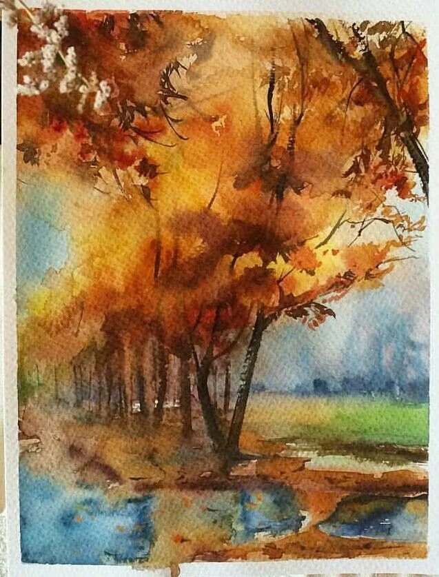 Рисунок осень. Осенний пейзаж акварелью. Осень акварелью 3 класс. Осень акварелью 3 класс. Художник graham gercken.