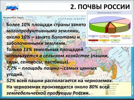 На земле 2 3 территории занимает