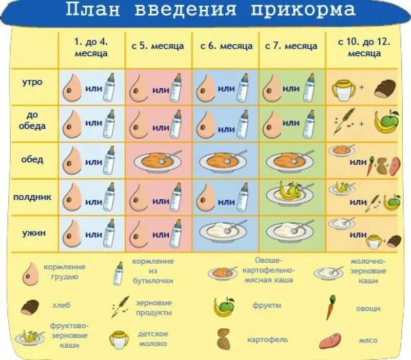 Бананы можно при грудном вскармливании новорожденного. Таблица прикорма детей с 6 месяцев. Ввод прикорма при грудном вскармливании с 4 месяцев. Схема введения прикорма. 4 Мес прикорм схема.