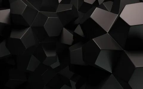 #simple black background #geometry #dark #abstract digital art #2K #wallpap...