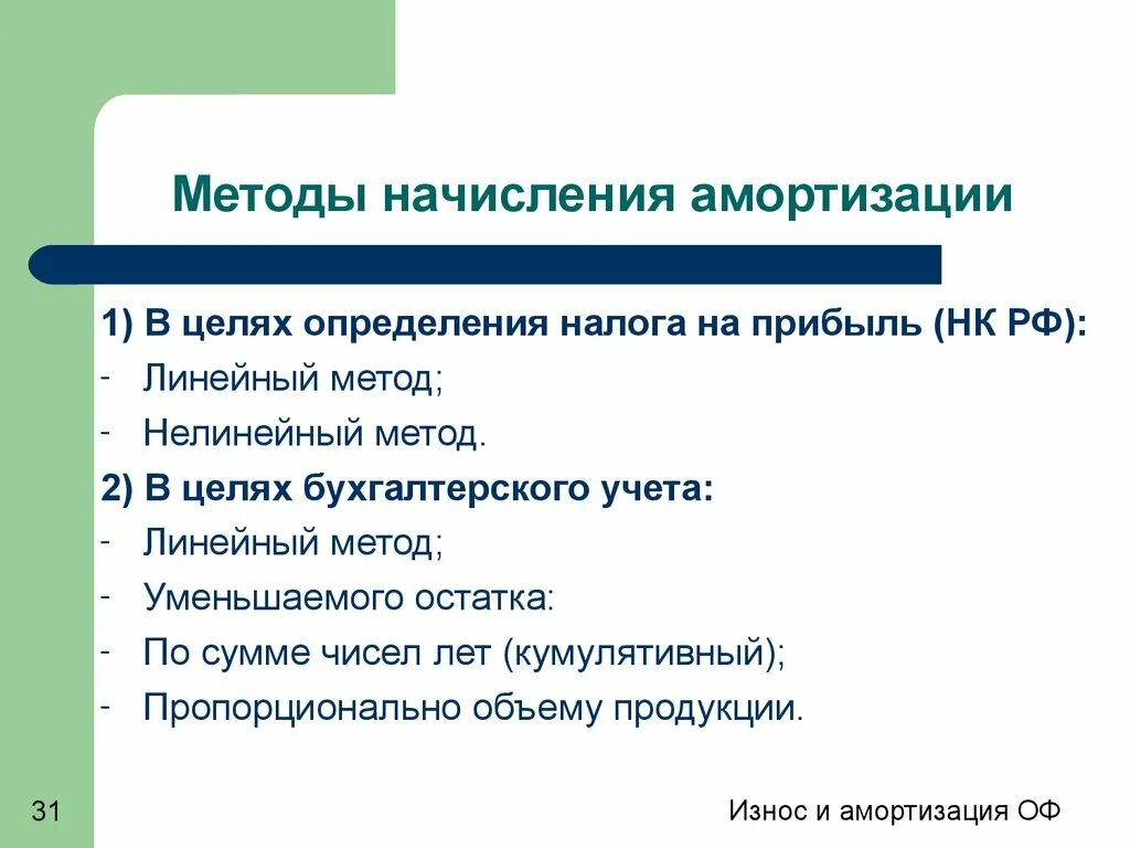 Методы амортизации налоговый учет. Методы начисления амортизации. Методы начисления амортизации в налоге на прибыль. Амортизация в целях налога на прибыль. Амортизация и налог на прибыль.