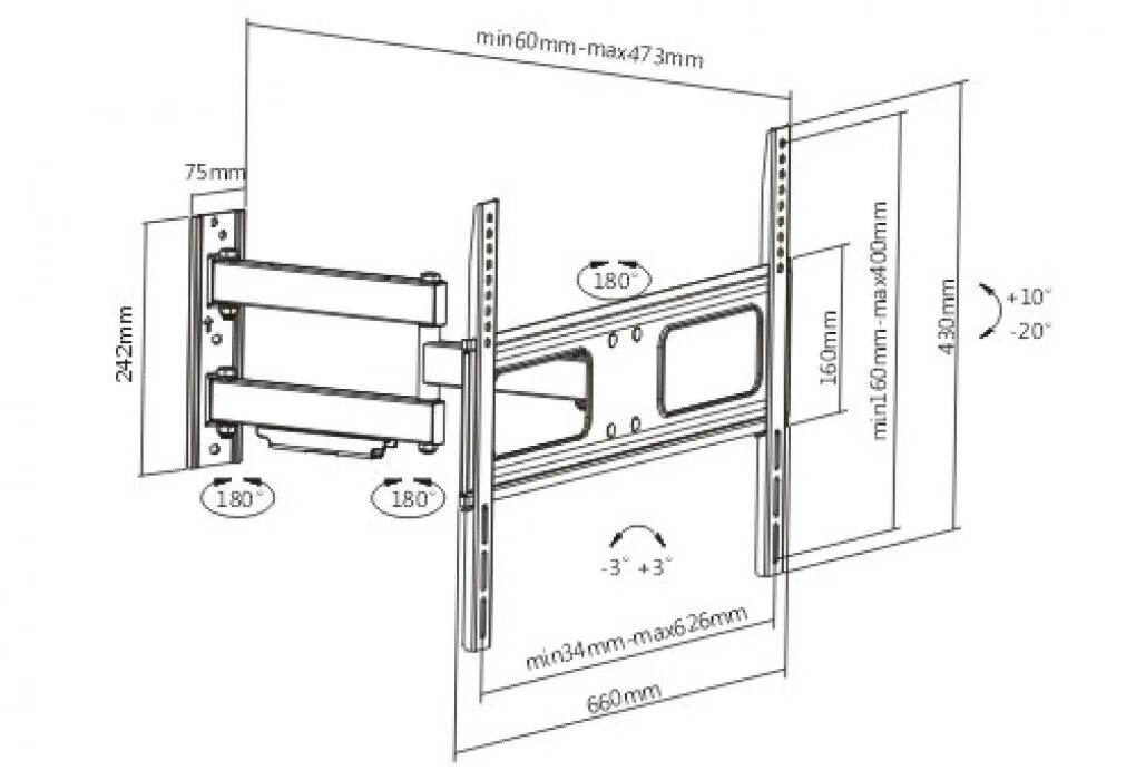 Кронштейн Resonans ps480. Размер кронштейна для 65 телевизора. Кронштейн поворотный для телевизора 65 дюймов чертеж. Кронштейн под ТВ 50 дюймов чертеж. Отверстия для телевизора