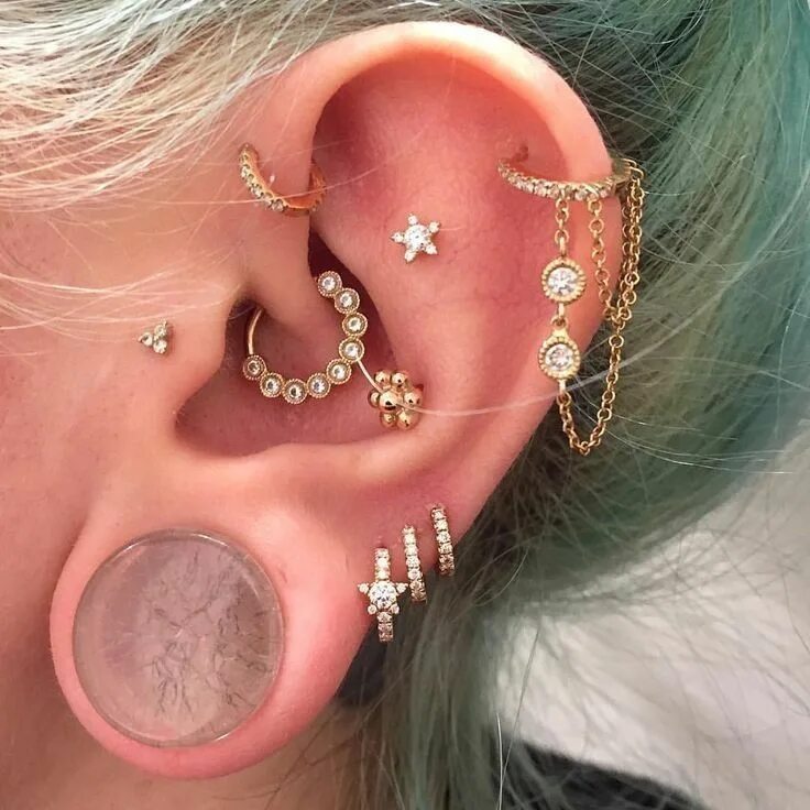 #2ndpiercedearrings #beautiful #cute #ear #ideas #piercing #women Ear Piercing I