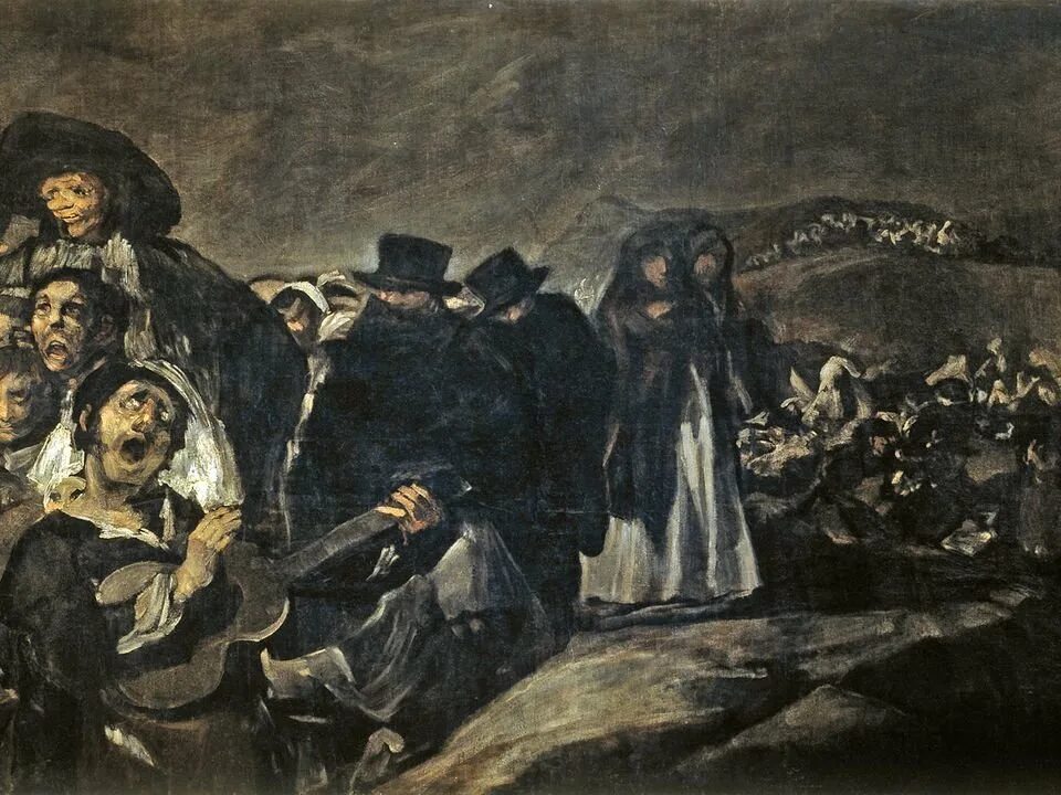 Франсиско гойя картина паломничество. Гойя картины. Самая известная картина гойи. Франсиско гойя мрачные картины. Франсиско гойя два старика.