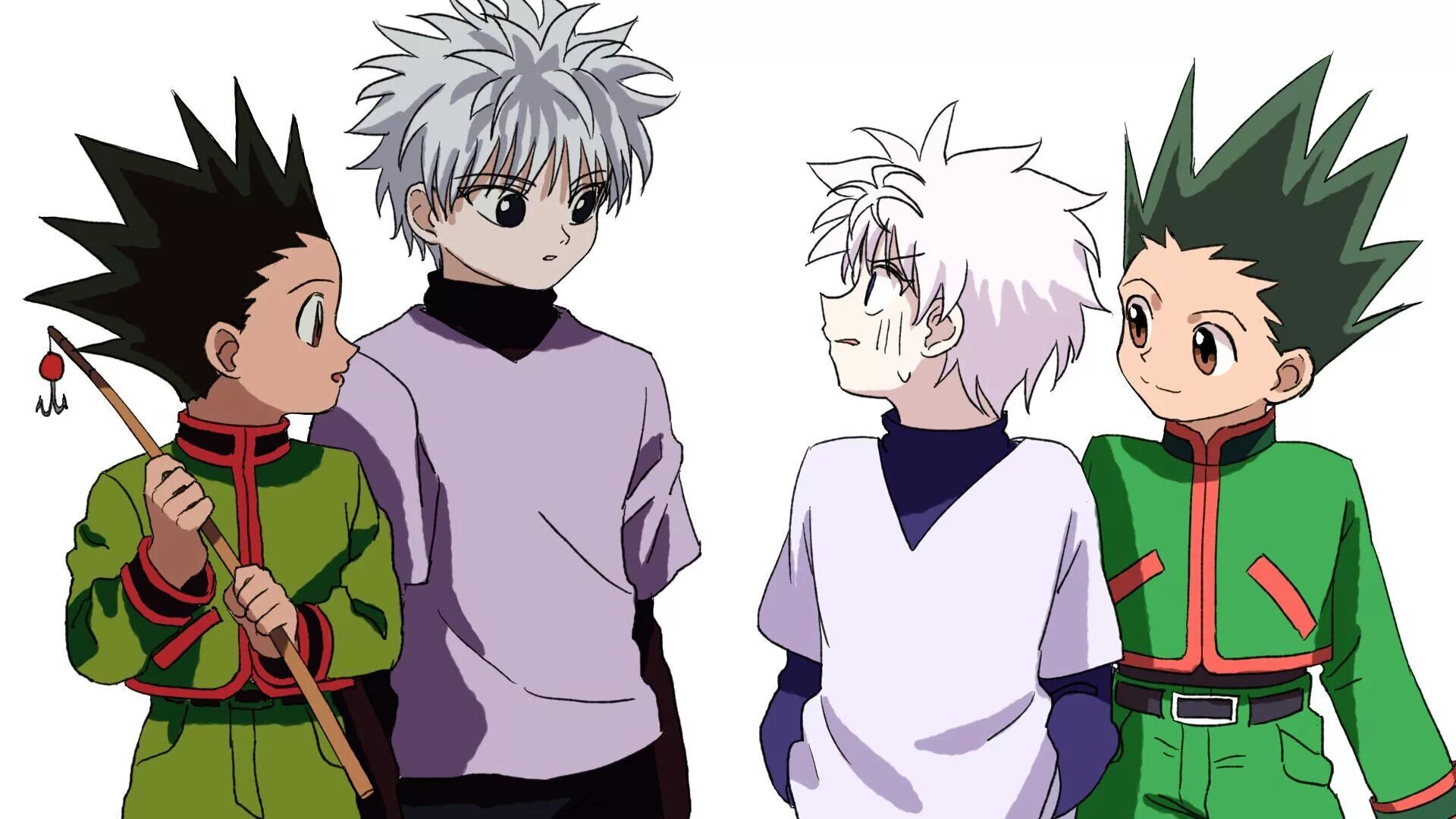 Hunter x Hunter 1999 Киллуа. Хантер 1999 Киллуа и Гон. Охотник охотник Киллуа 1999. Хантер х Хантер 1999 года.