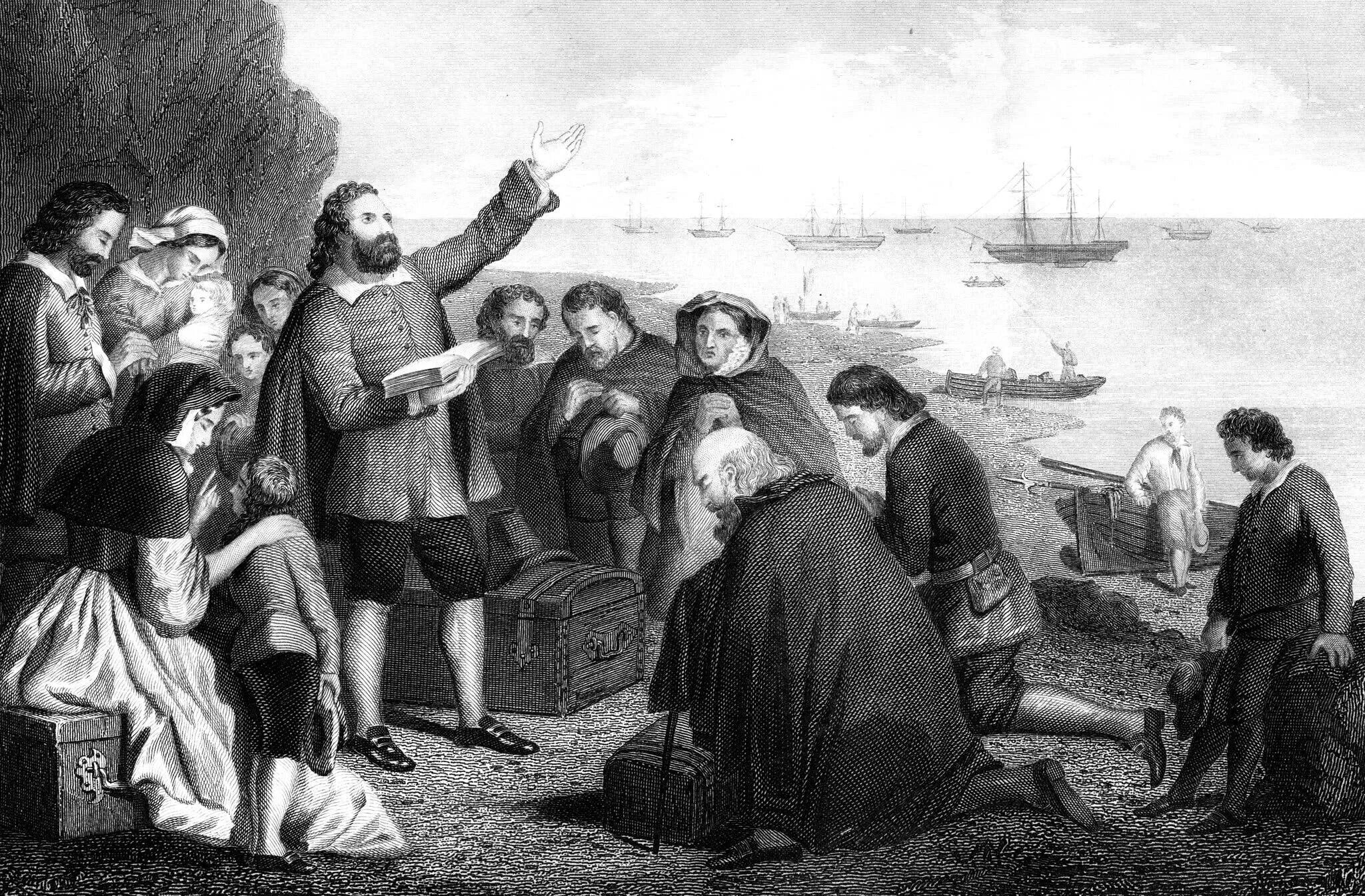 Centuries ago people. Идеи пуритан. Pilgrim fathers. The story of Pilgrims. Семья пуритан картина.