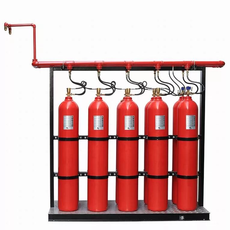 Установки газового и порошкового пожаротушения. Углекислотная система пожаротушения. 3. система углекислотного пожаротушения. система пожаротушения co2. модульная система пожаротушения co2.