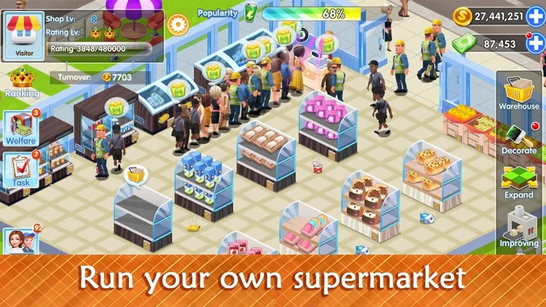 Burger store tycoon. Супермаркет Tycoon. Game Store Tycoon. My Market game. My supermarket story много денег.