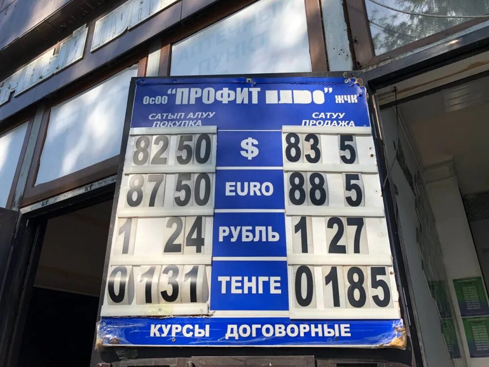 Курс сома в обменниках бишкека