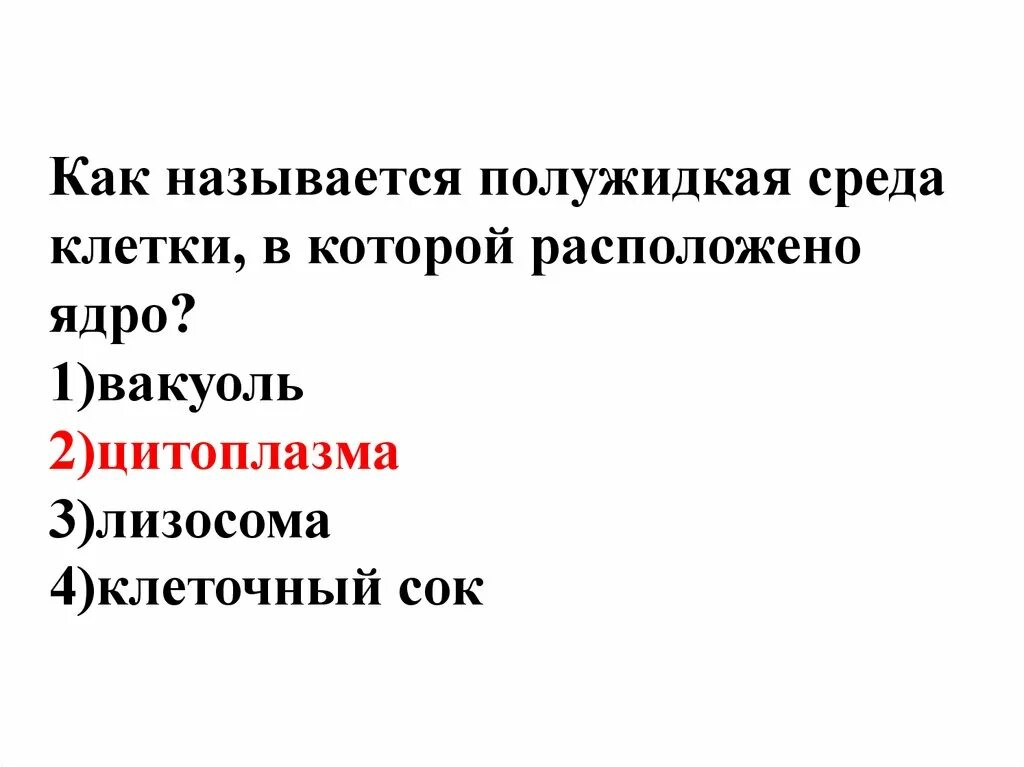 Полужидкое вязкое содержимое клетки называется. Полужидкое вязкое содержимое клетки называется