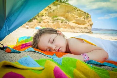 My sister sunbathing
